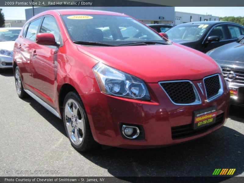 Red Hot Metallic / Ebony 2009 Pontiac Vibe 2.4