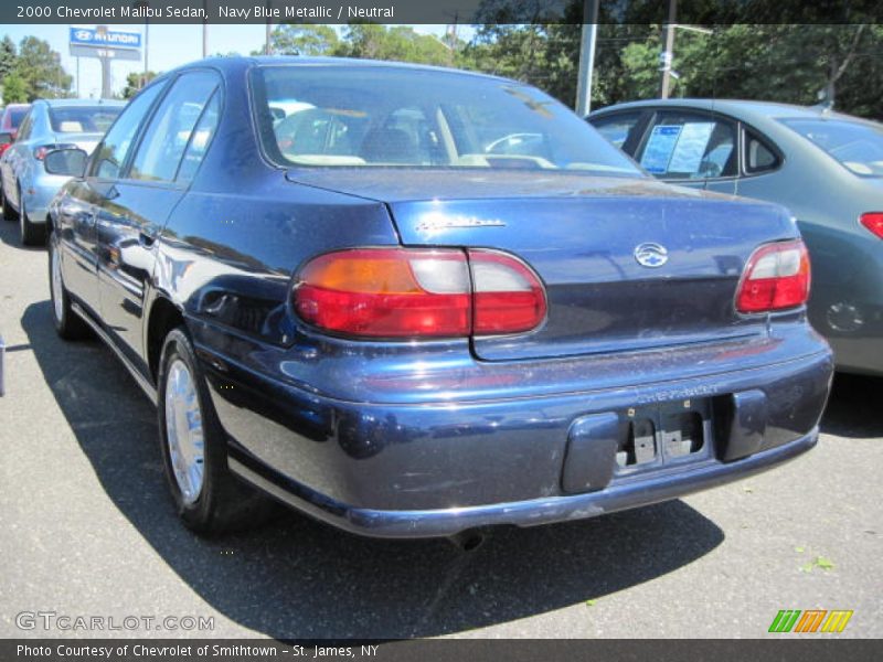 Navy Blue Metallic / Neutral 2000 Chevrolet Malibu Sedan