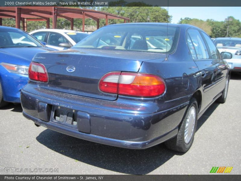 Navy Blue Metallic / Neutral 2000 Chevrolet Malibu Sedan