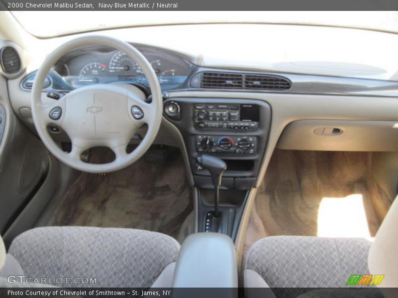Navy Blue Metallic / Neutral 2000 Chevrolet Malibu Sedan