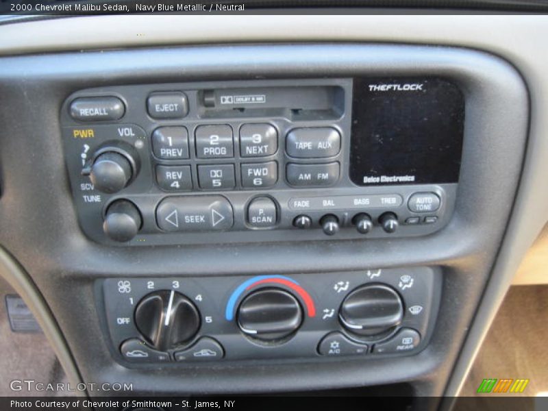 Navy Blue Metallic / Neutral 2000 Chevrolet Malibu Sedan