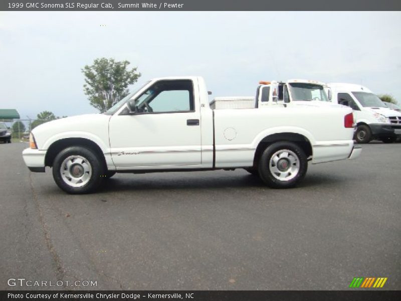 Summit White / Pewter 1999 GMC Sonoma SLS Regular Cab