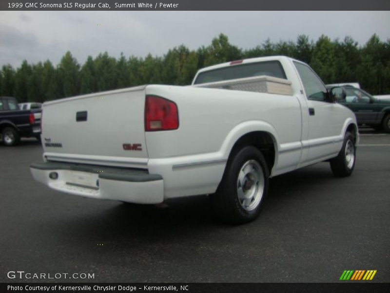 Summit White / Pewter 1999 GMC Sonoma SLS Regular Cab