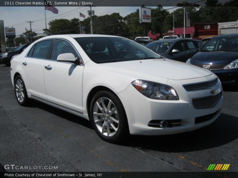 Summit White / Ebony 2011 Chevrolet Malibu LTZ