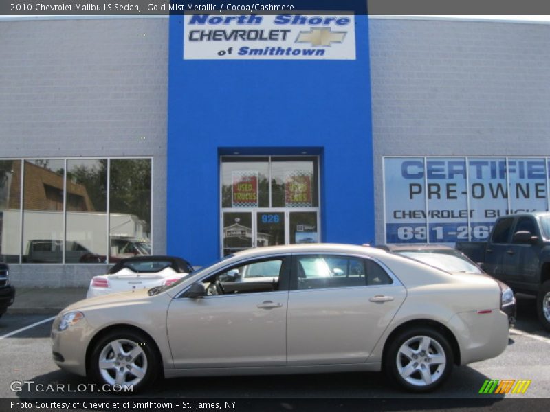 Gold Mist Metallic / Cocoa/Cashmere 2010 Chevrolet Malibu LS Sedan