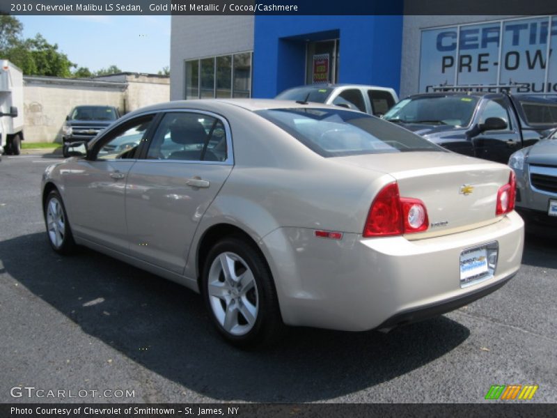 Gold Mist Metallic / Cocoa/Cashmere 2010 Chevrolet Malibu LS Sedan