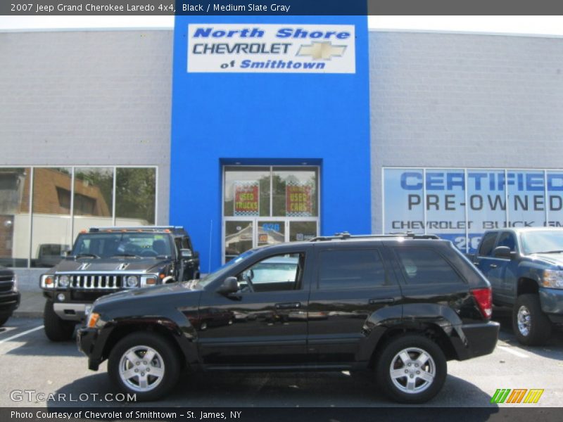 Black / Medium Slate Gray 2007 Jeep Grand Cherokee Laredo 4x4
