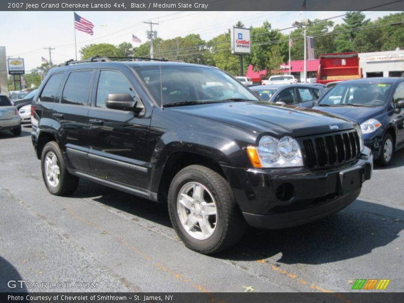 Black / Medium Slate Gray 2007 Jeep Grand Cherokee Laredo 4x4