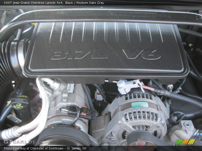 Black / Medium Slate Gray 2007 Jeep Grand Cherokee Laredo 4x4