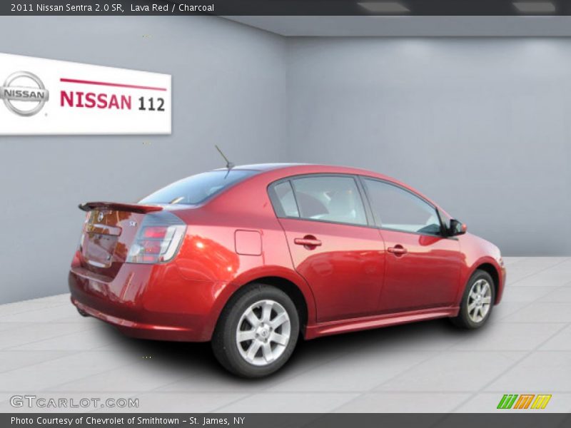 Lava Red / Charcoal 2011 Nissan Sentra 2.0 SR