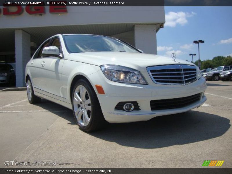 Arctic White / Savanna/Cashmere 2008 Mercedes-Benz C 300 Luxury