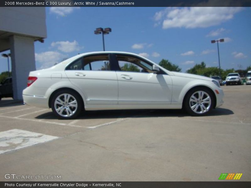Arctic White / Savanna/Cashmere 2008 Mercedes-Benz C 300 Luxury