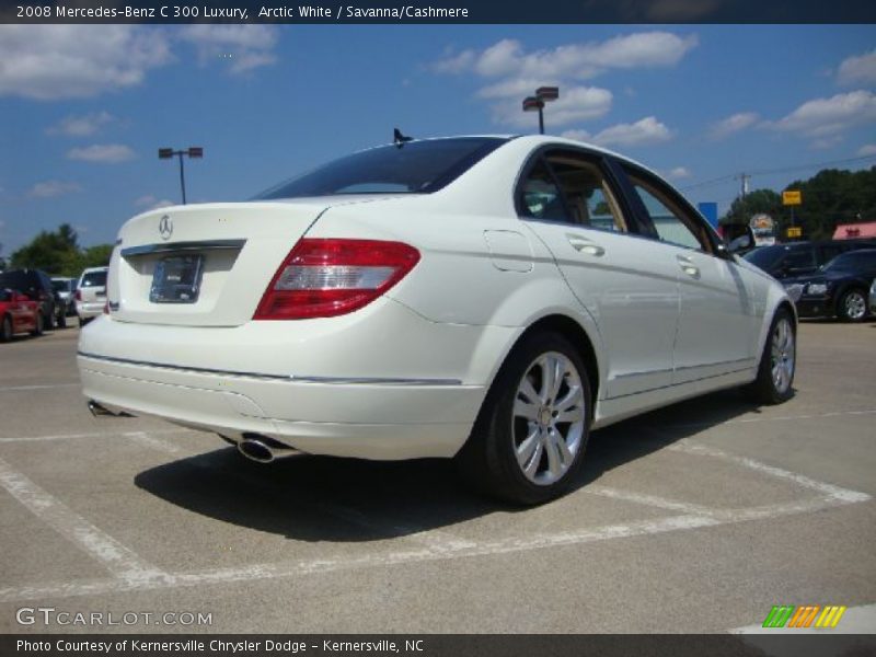Arctic White / Savanna/Cashmere 2008 Mercedes-Benz C 300 Luxury