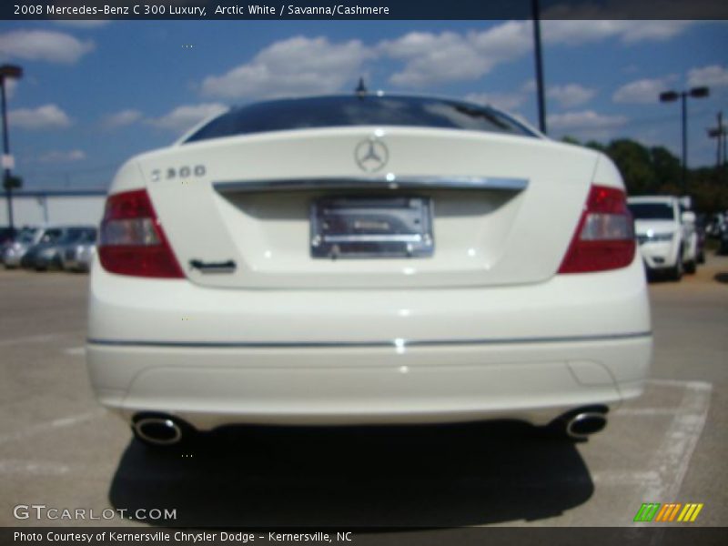 Arctic White / Savanna/Cashmere 2008 Mercedes-Benz C 300 Luxury