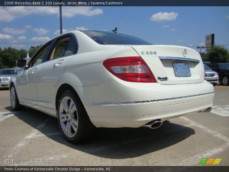 Arctic White / Savanna/Cashmere 2008 Mercedes-Benz C 300 Luxury