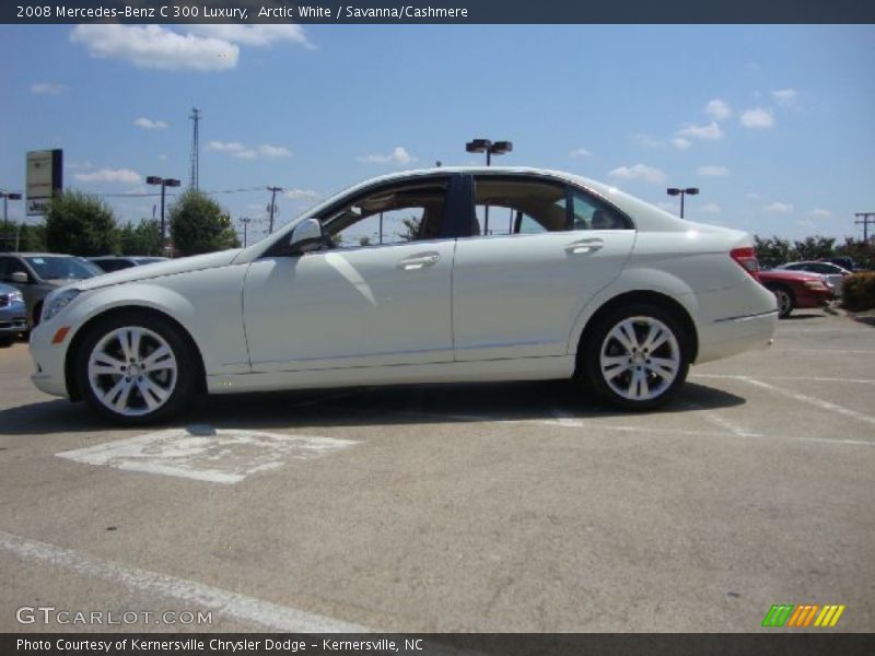 Arctic White / Savanna/Cashmere 2008 Mercedes-Benz C 300 Luxury