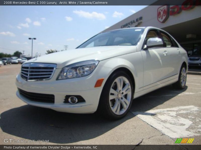 Arctic White / Savanna/Cashmere 2008 Mercedes-Benz C 300 Luxury
