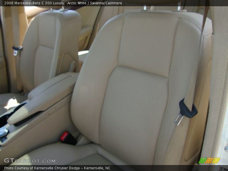 Arctic White / Savanna/Cashmere 2008 Mercedes-Benz C 300 Luxury