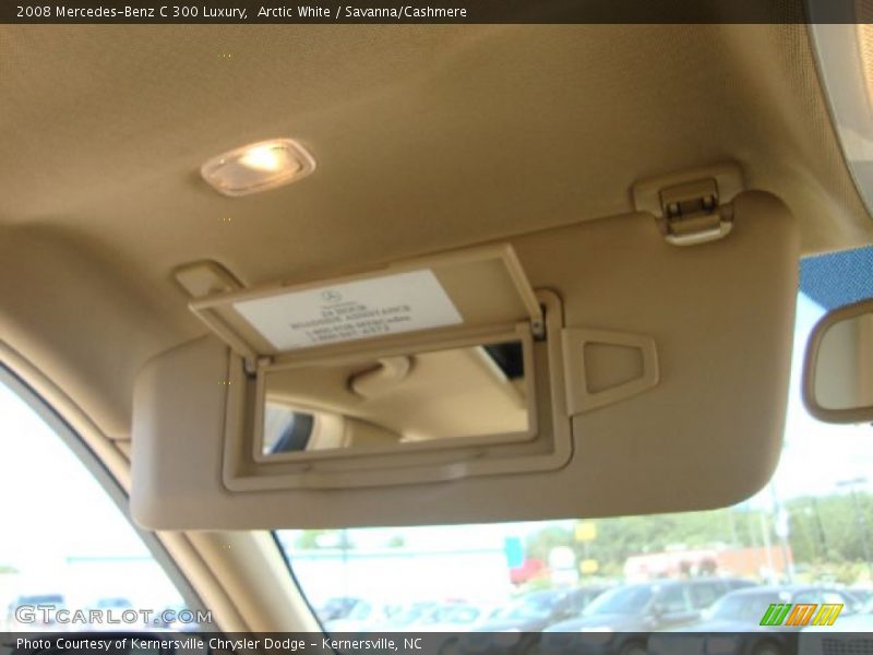 Arctic White / Savanna/Cashmere 2008 Mercedes-Benz C 300 Luxury