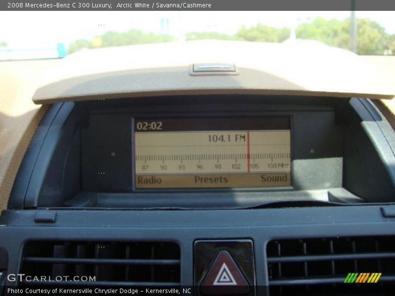 Arctic White / Savanna/Cashmere 2008 Mercedes-Benz C 300 Luxury