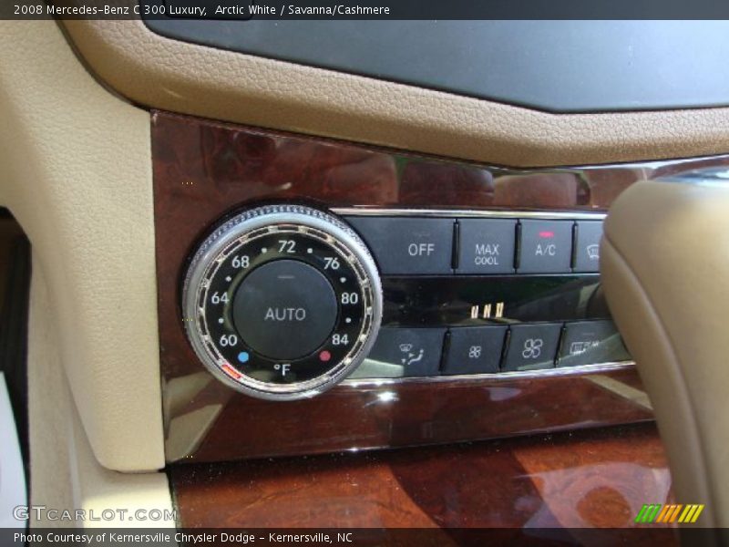 Arctic White / Savanna/Cashmere 2008 Mercedes-Benz C 300 Luxury