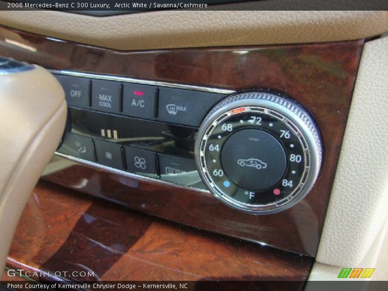 Arctic White / Savanna/Cashmere 2008 Mercedes-Benz C 300 Luxury