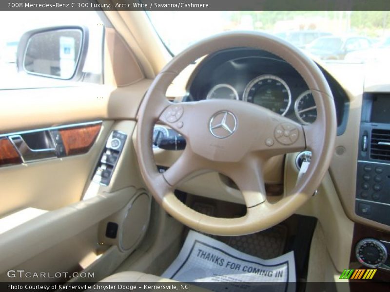 Arctic White / Savanna/Cashmere 2008 Mercedes-Benz C 300 Luxury