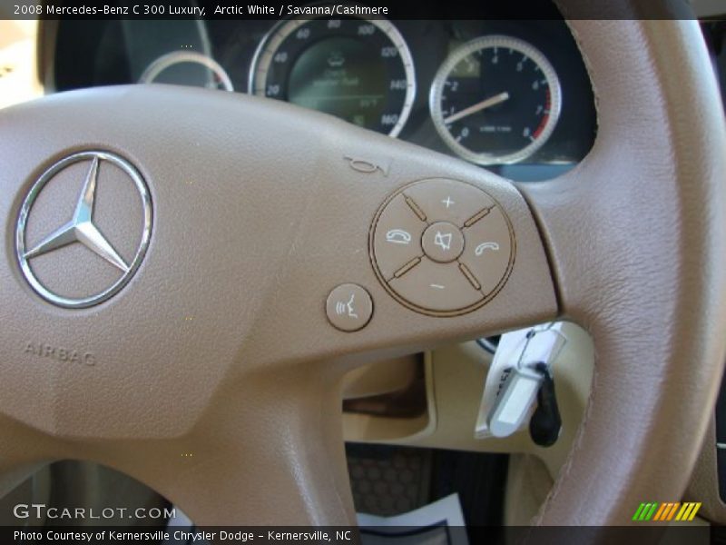 Arctic White / Savanna/Cashmere 2008 Mercedes-Benz C 300 Luxury