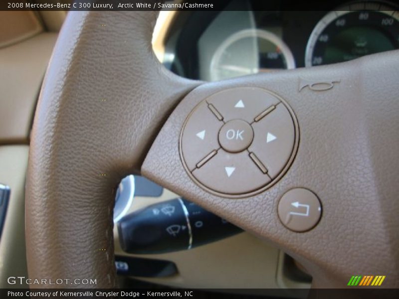 Arctic White / Savanna/Cashmere 2008 Mercedes-Benz C 300 Luxury