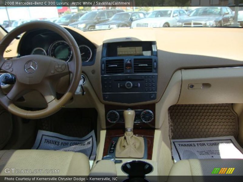 Arctic White / Savanna/Cashmere 2008 Mercedes-Benz C 300 Luxury