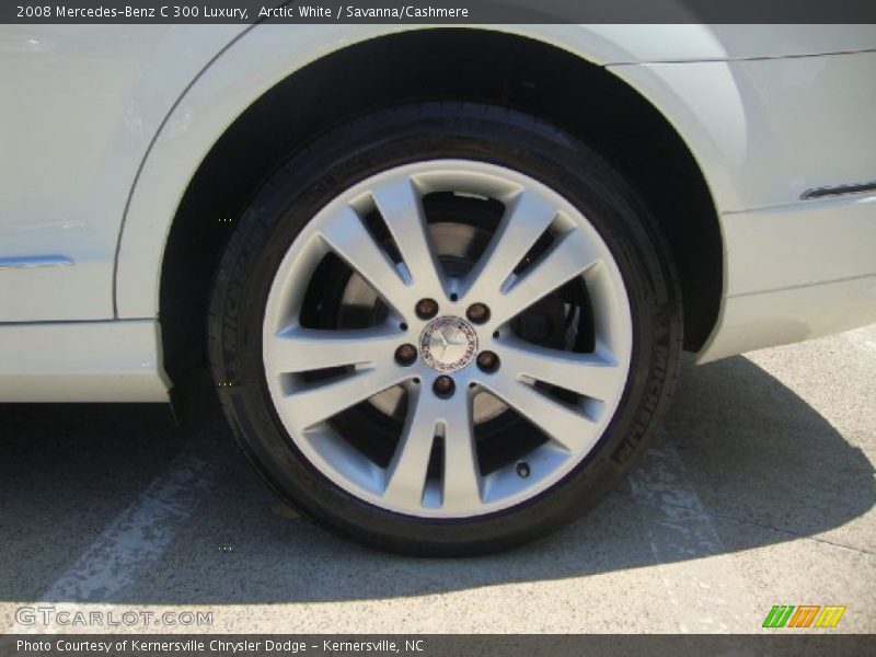 Arctic White / Savanna/Cashmere 2008 Mercedes-Benz C 300 Luxury
