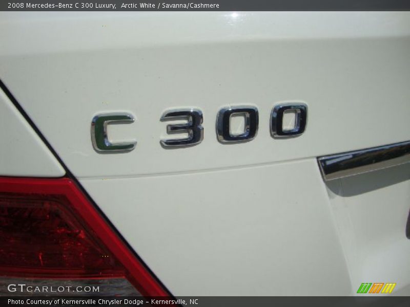 Arctic White / Savanna/Cashmere 2008 Mercedes-Benz C 300 Luxury