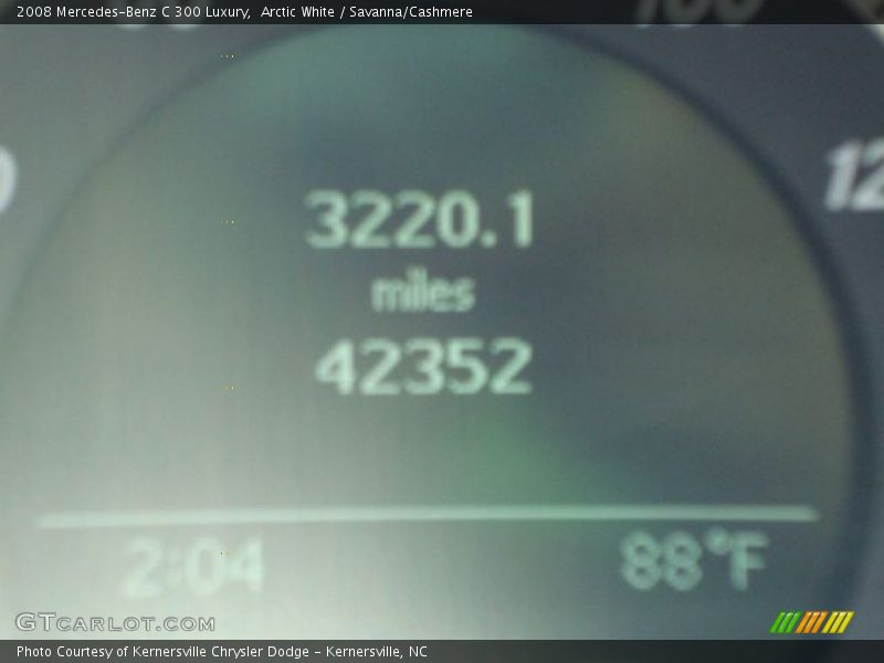 Arctic White / Savanna/Cashmere 2008 Mercedes-Benz C 300 Luxury