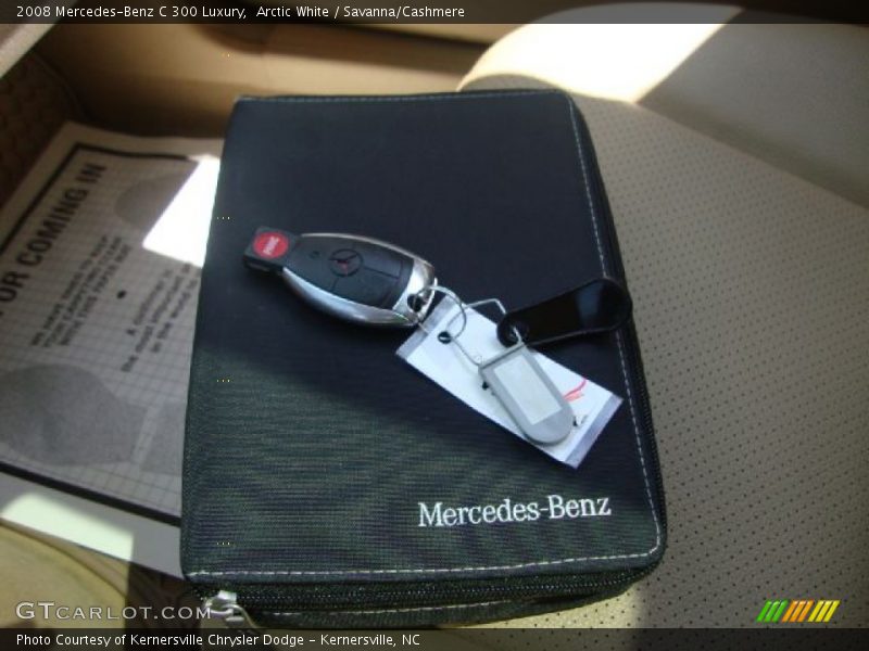 Arctic White / Savanna/Cashmere 2008 Mercedes-Benz C 300 Luxury