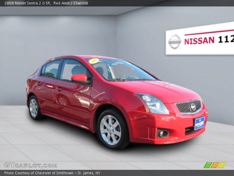 Red Alert / Charcoal 2009 Nissan Sentra 2.0 SR