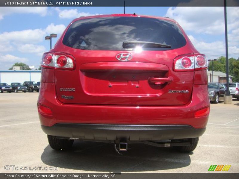 Venetian Red / Beige 2010 Hyundai Santa Fe GLS