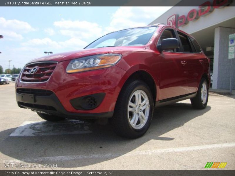 Venetian Red / Beige 2010 Hyundai Santa Fe GLS