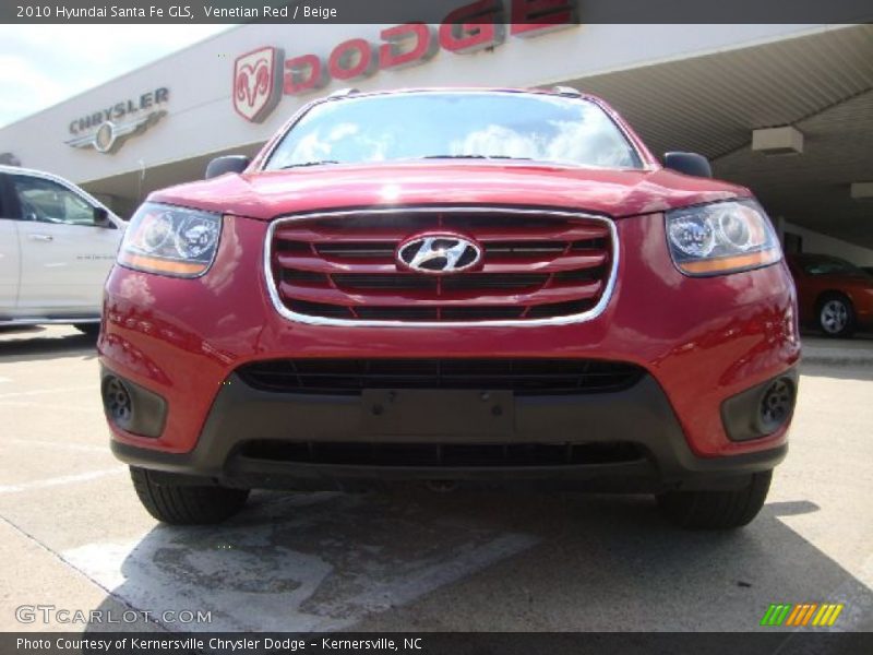 Venetian Red / Beige 2010 Hyundai Santa Fe GLS