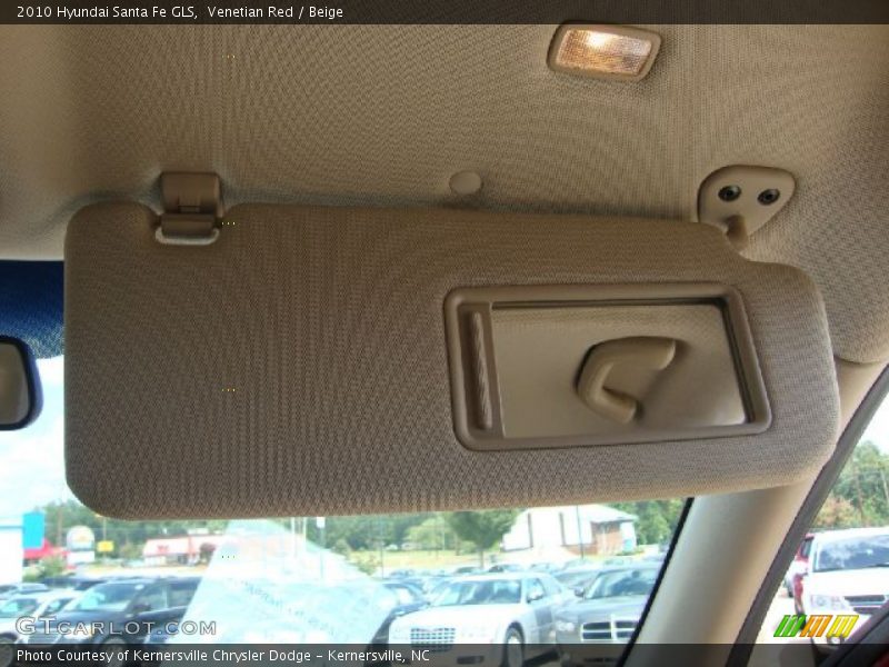 Venetian Red / Beige 2010 Hyundai Santa Fe GLS