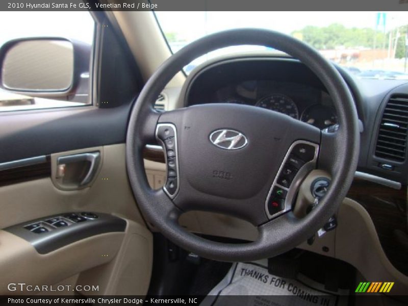Venetian Red / Beige 2010 Hyundai Santa Fe GLS