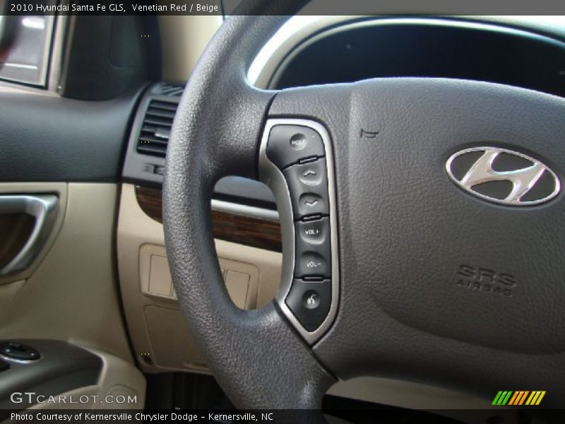 Venetian Red / Beige 2010 Hyundai Santa Fe GLS