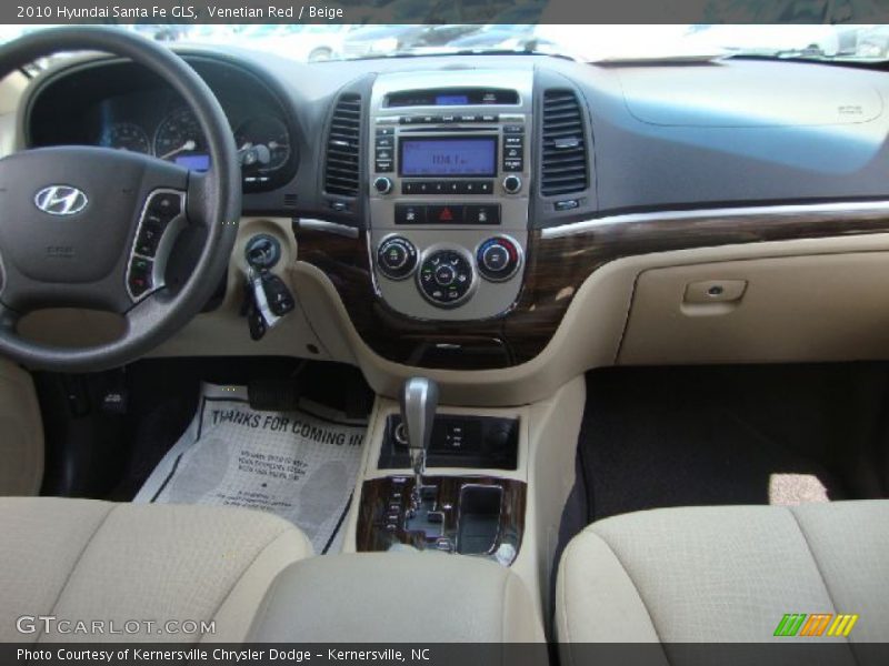 Venetian Red / Beige 2010 Hyundai Santa Fe GLS