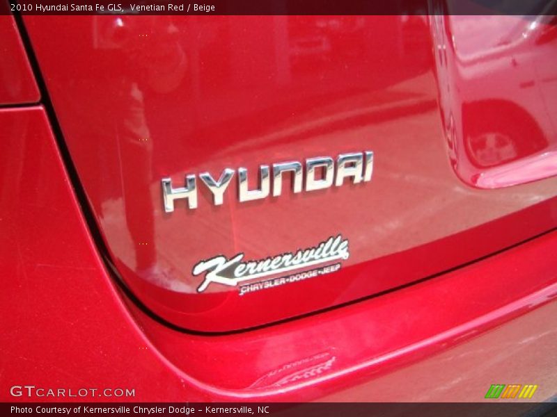 Venetian Red / Beige 2010 Hyundai Santa Fe GLS