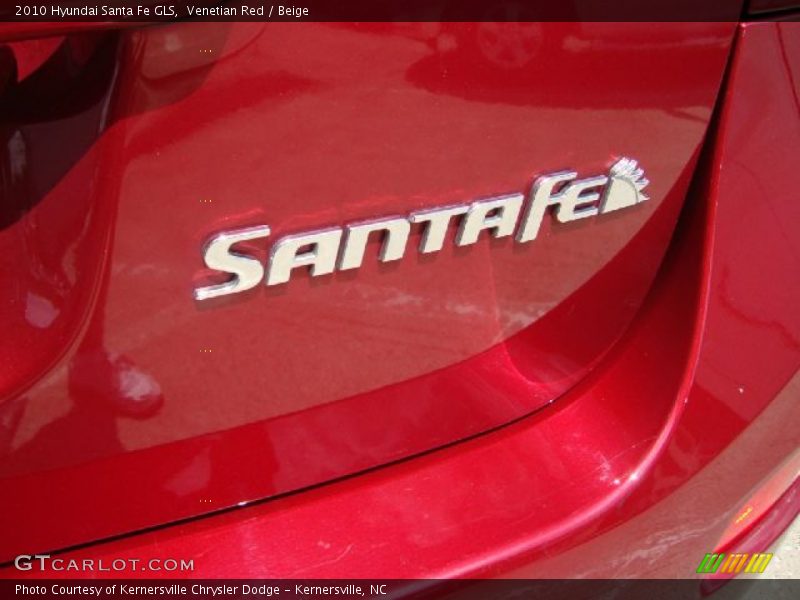 Venetian Red / Beige 2010 Hyundai Santa Fe GLS