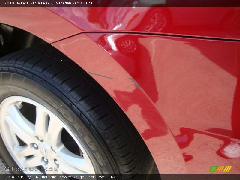 Venetian Red / Beige 2010 Hyundai Santa Fe GLS