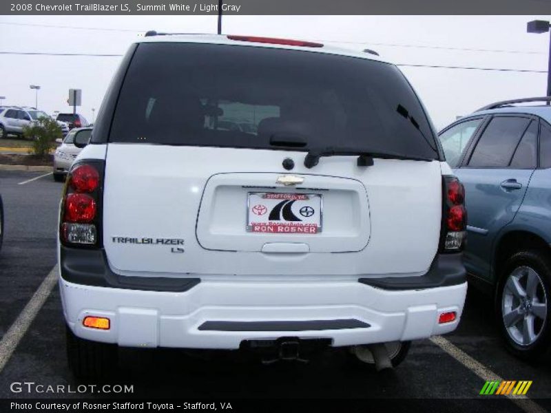 Summit White / Light Gray 2008 Chevrolet TrailBlazer LS
