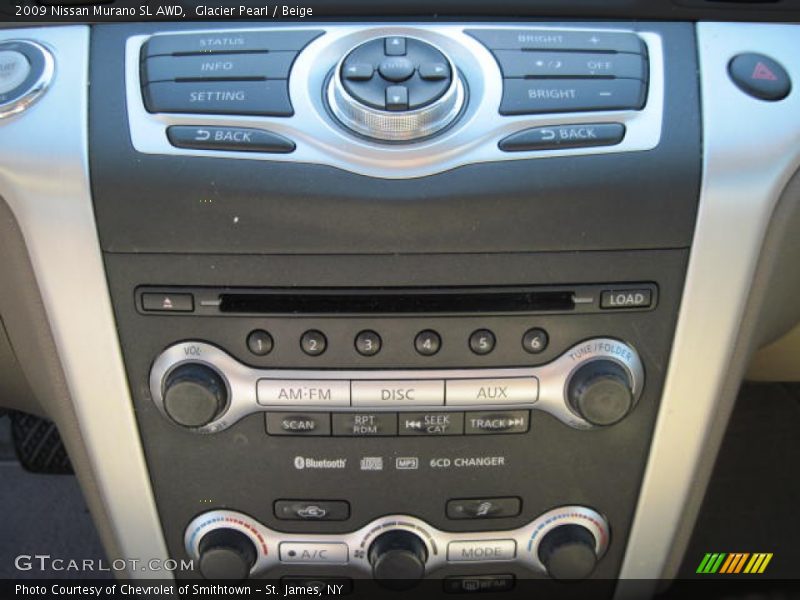 Glacier Pearl / Beige 2009 Nissan Murano SL AWD