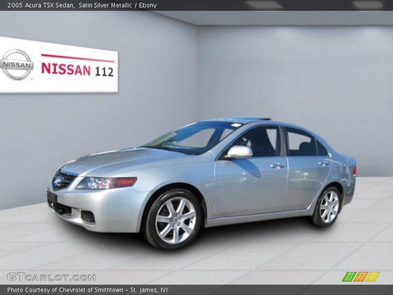 Satin Silver Metallic / Ebony 2005 Acura TSX Sedan