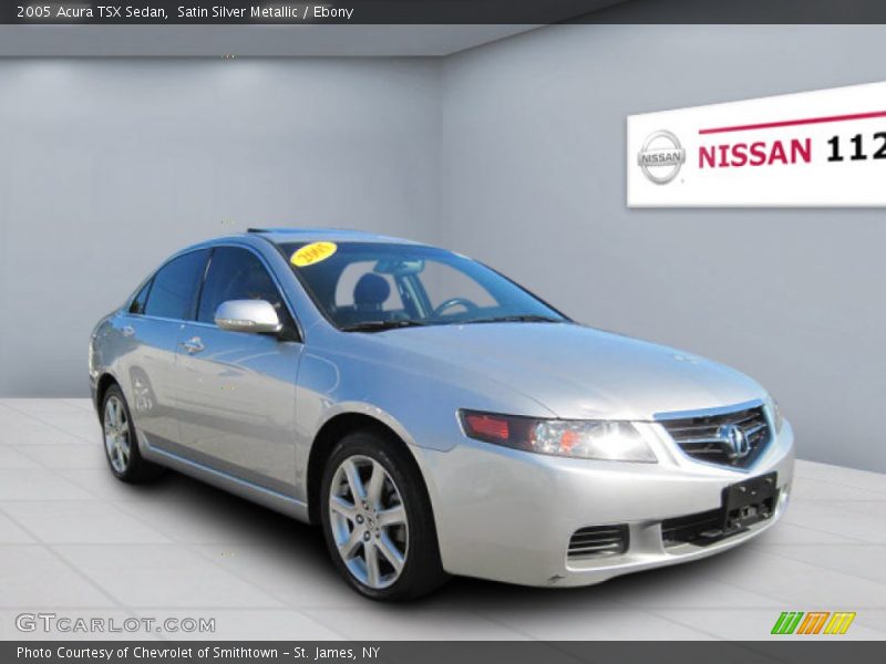 Satin Silver Metallic / Ebony 2005 Acura TSX Sedan