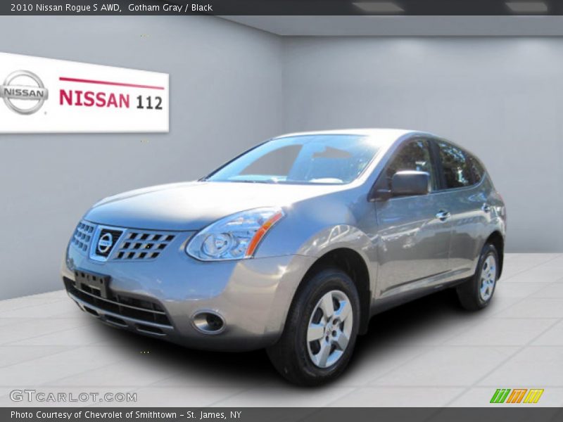Gotham Gray / Black 2010 Nissan Rogue S AWD